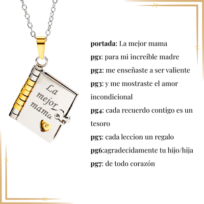 Collar con dedicatoria para madres