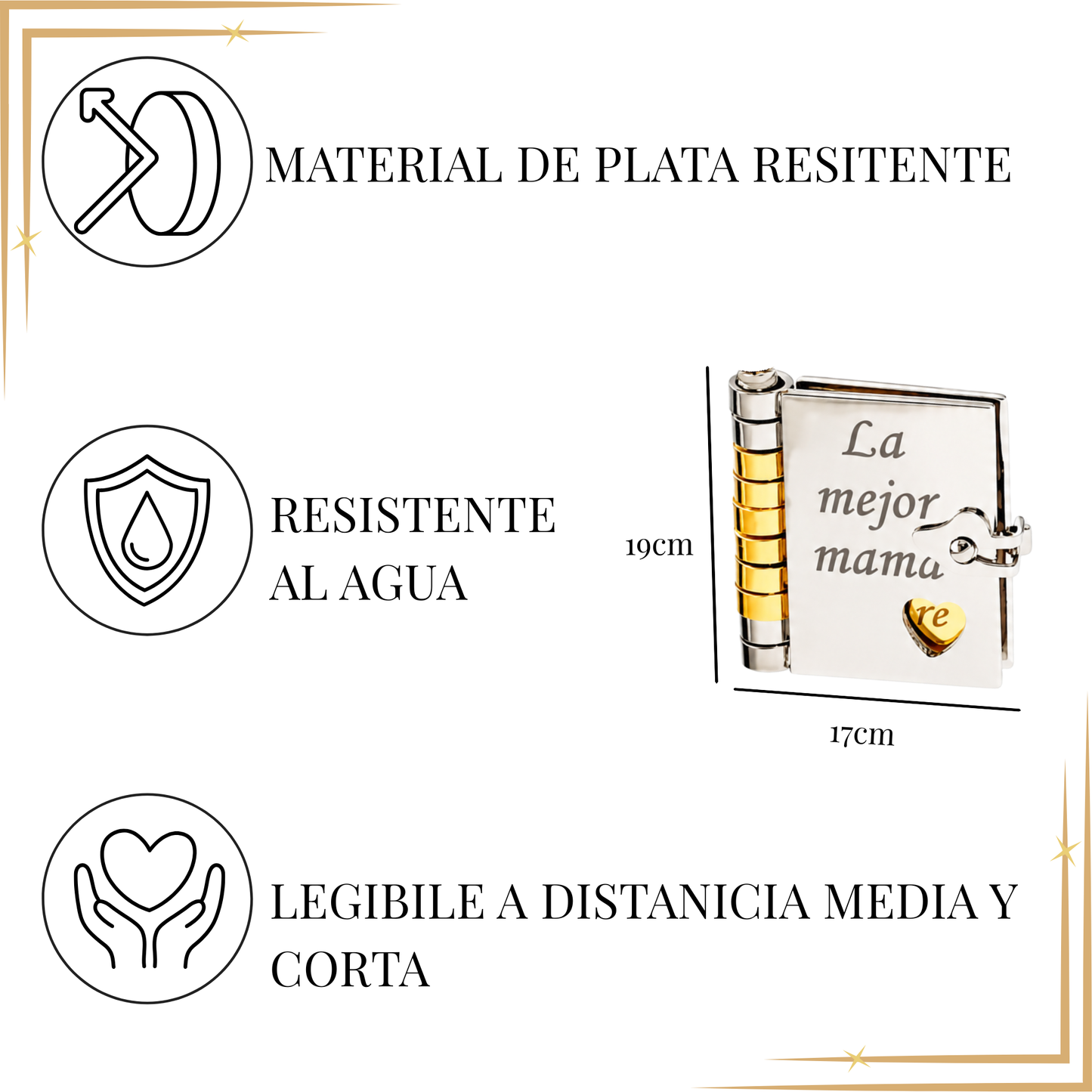 Collar con dedicatoria para madres